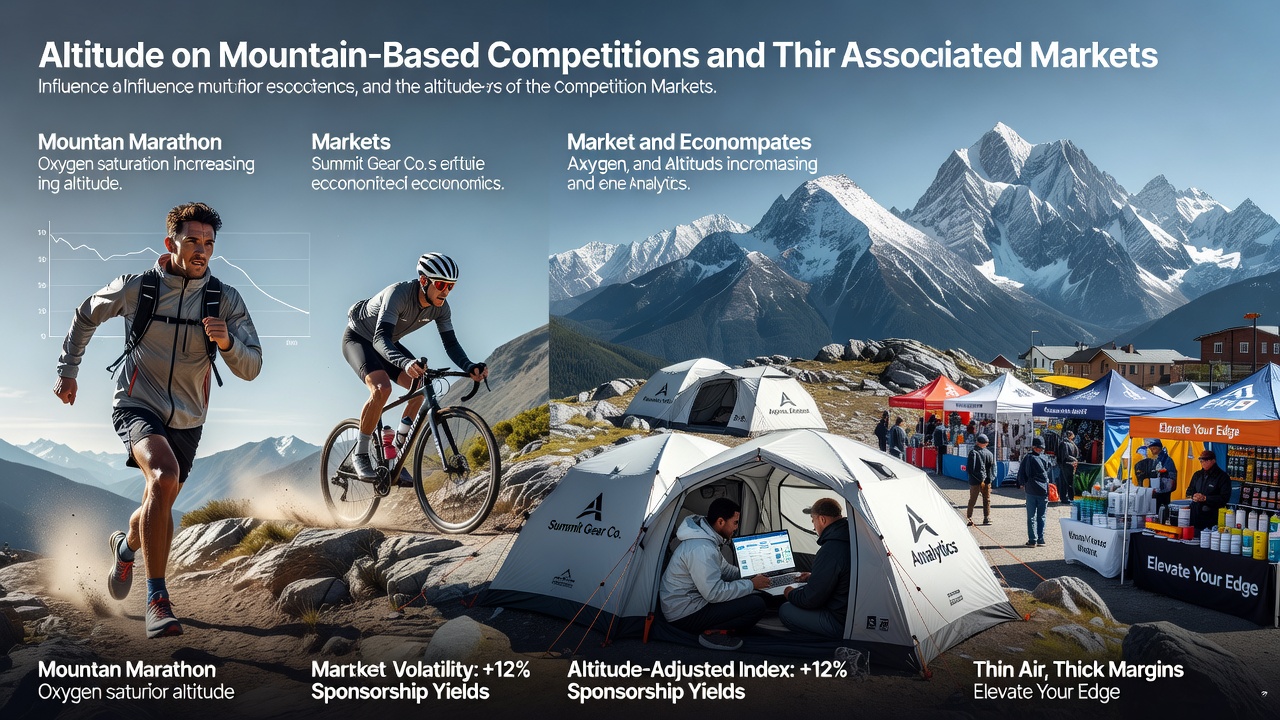 Mountain athletes competing at high elevation during a summer endurance event
