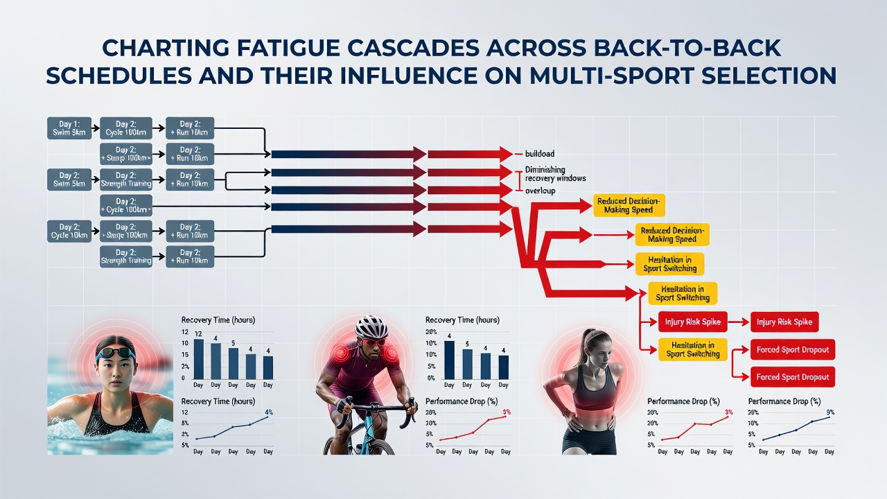 Performance analysts reviewing recovery data and schedule overlaps on digital dashboards during a July competition window