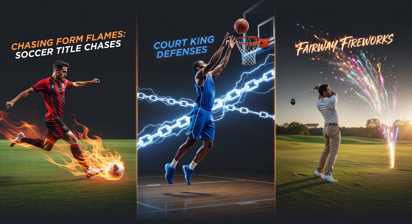 Tennis player mid-serve on a grass court, racket slicing through the air amid a streak of unbreakable holds, with crowd blurred in excitement