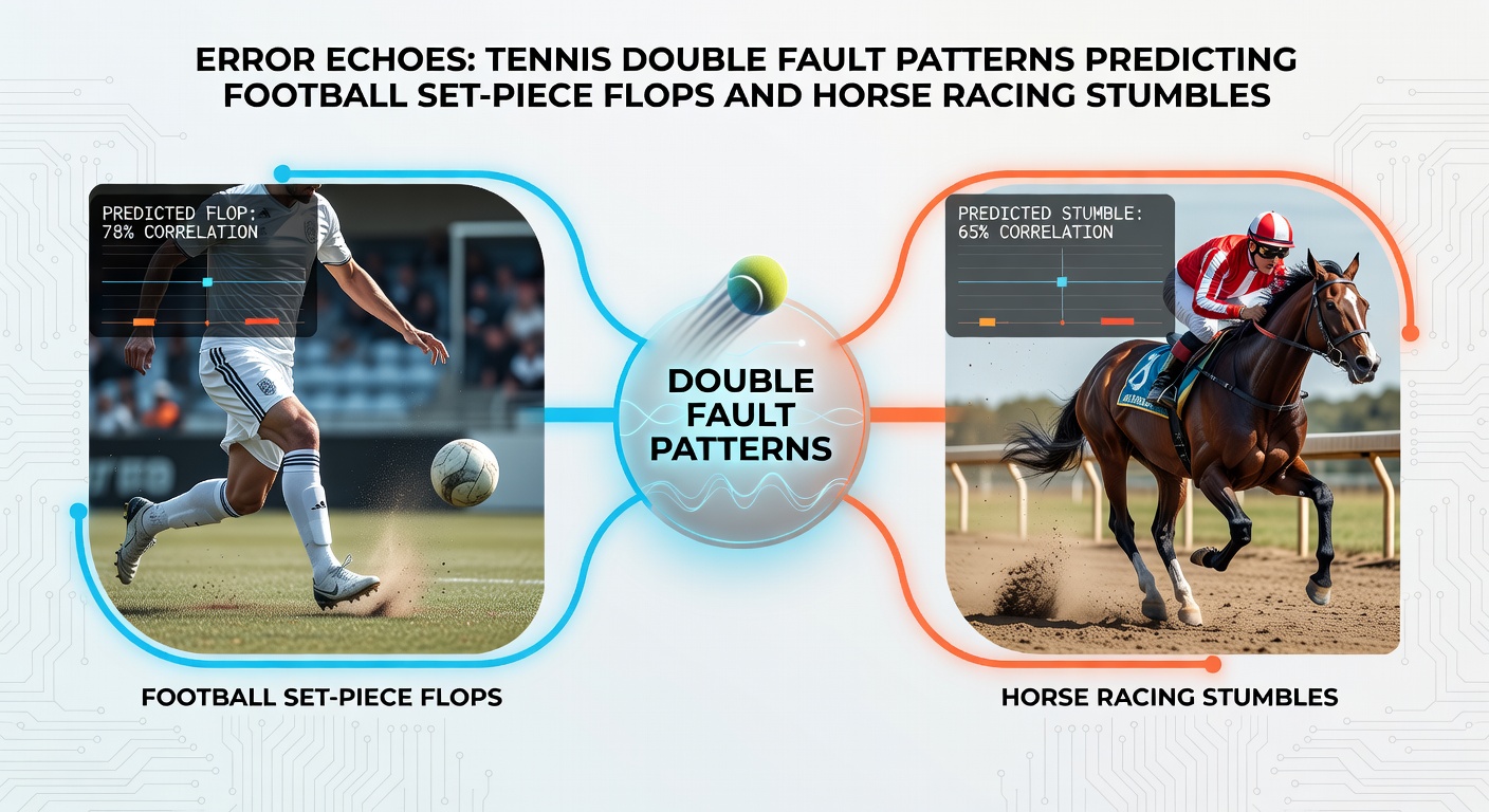 Horse stumbling during a race, jockey leaning forward amid a field of galloping competitors on a rainy track