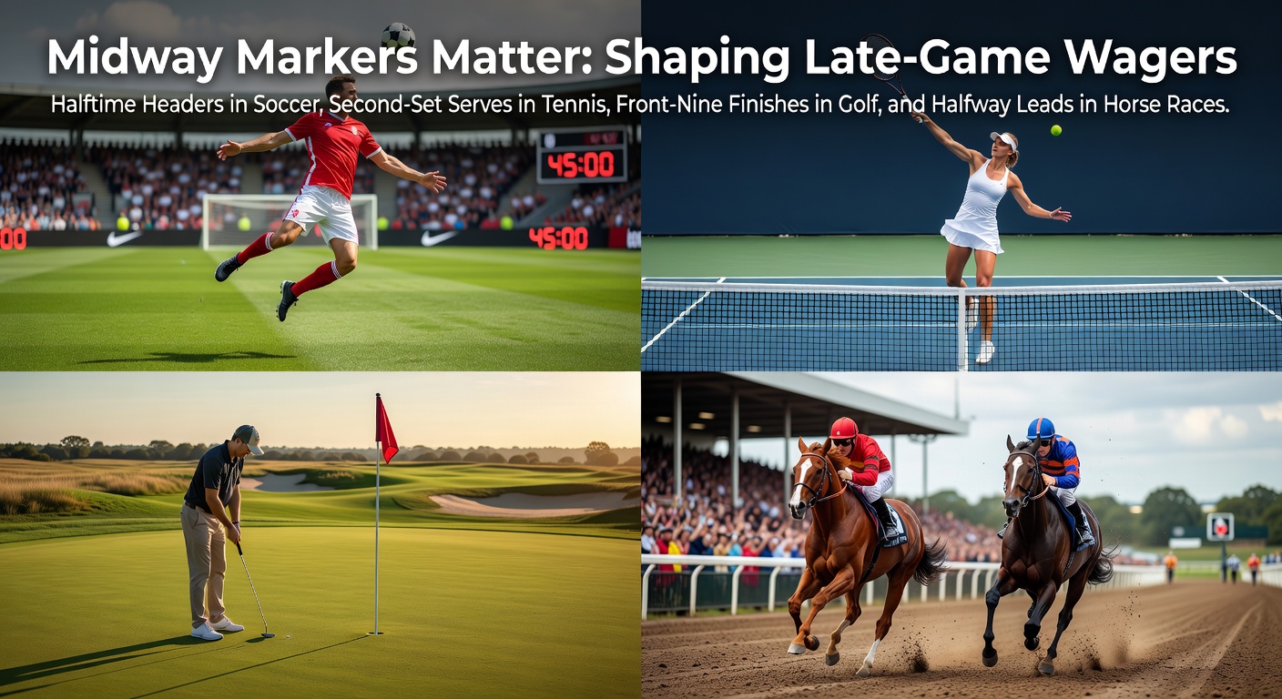 Dynamic soccer halftime huddle with players strategizing under stadium lights, capturing the pivotal shift in momentum