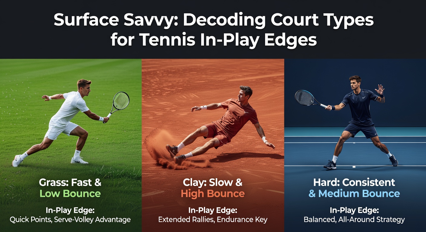 Professional tennis player executing a sliding forehand on a red clay court, highlighting the surface's grip and bounce characteristics during a high-stakes rally