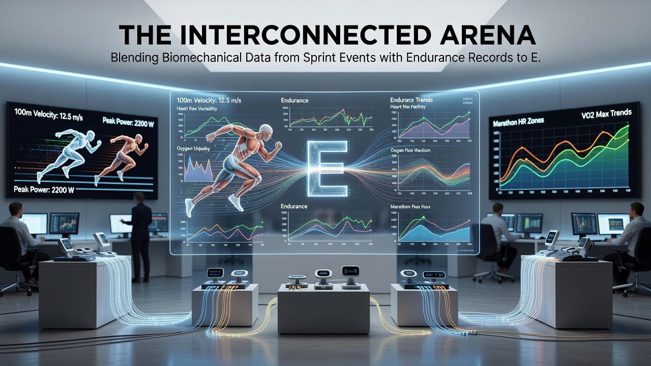Endurance and sprint data fusion diagram used in racket sport performance forecasting